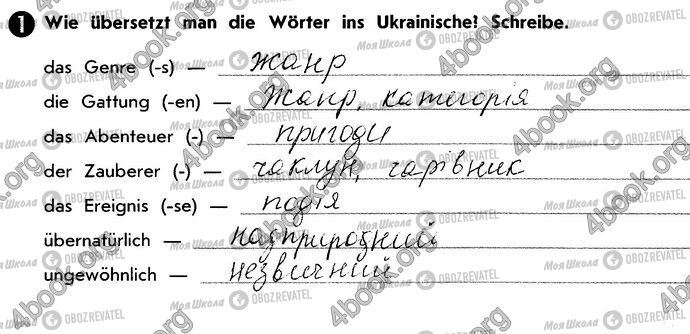 ГДЗ Німецька мова 10 клас сторінка Стр45 Впр1